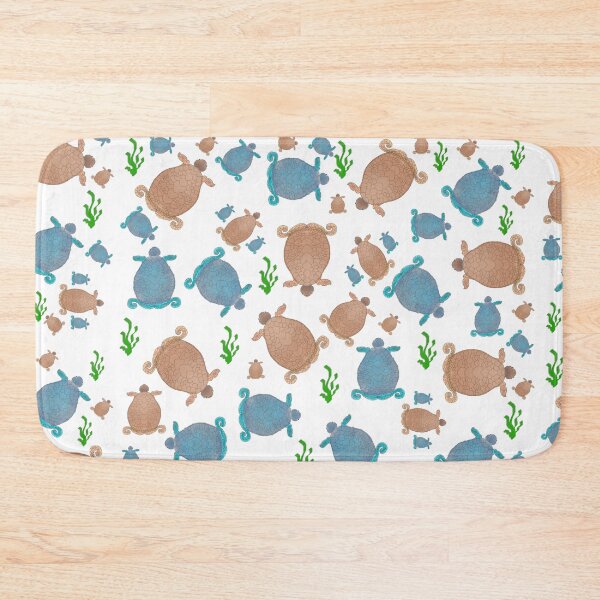 Item preview, Turtle pattern and drawn turtles in a cute pattern with sea grass  designed and sold by Pasan-hpmm.