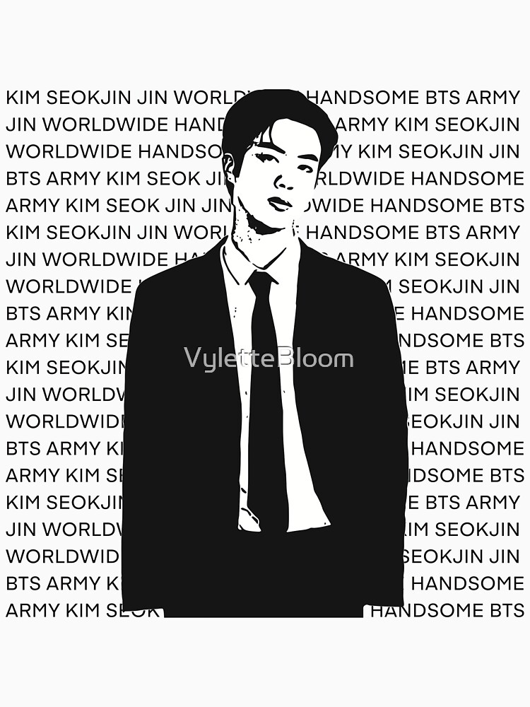 BTS - Jin - Black and White | Essential T-Shirt