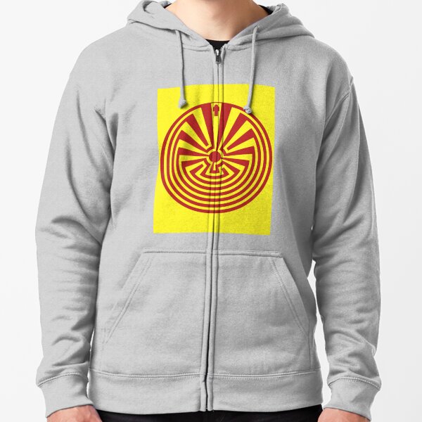 Iʼitoi or Iʼithi is, in the cosmology of the O&#39;odham peoples of Arizona, the mischievous creator god who resides in a cave below the peak of Baboquivari Mountain Zipped Hoodie