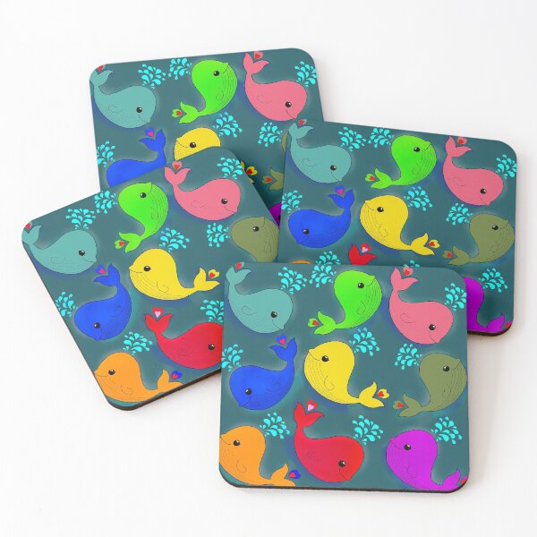 Item preview, multicolour dolphins designed and sold by SankiWorld.