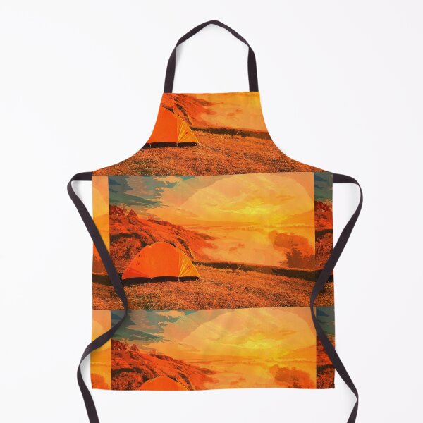 Item preview, Camping Camp Tent Sunset Water colour Painting Campers Hiking Gift designed and sold by TastefulTees.