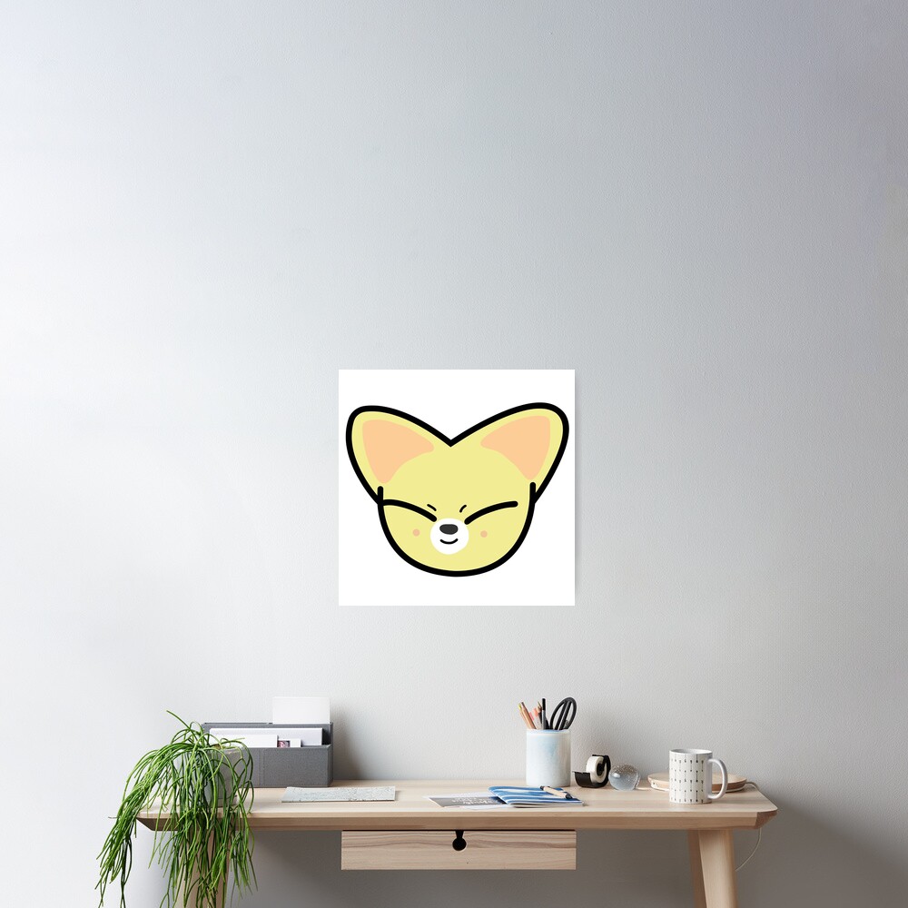 "SKZOO Fennec Fox Jeongin" Poster for Sale by Orimei Redbubble