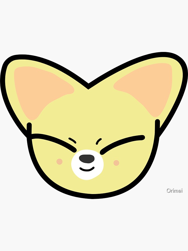 "SKZOO Fennec Fox Jeongin" Sticker for Sale by Orimei Redbubble