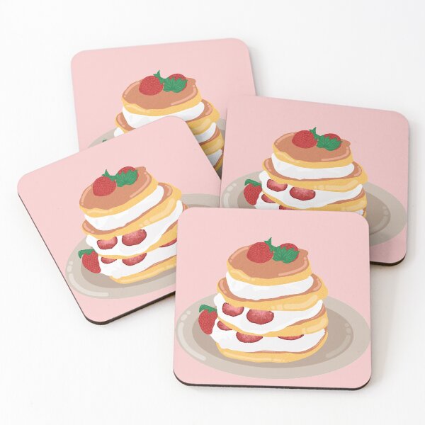 Item preview, strawberry pancake illustration  designed and sold by crizzysketch.