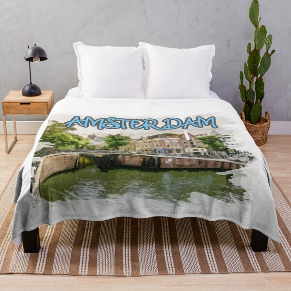 Item preview, Amsterdam Skyline New Year- Amsterdam Skyline Art designed and sold by The Full Cart.