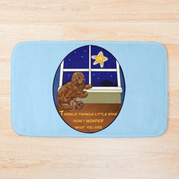 Item preview, Nursery rhyme twinkle twinkle little star  Cavapoo puppy dog  - cavalier King Charles spaniel poodle designed and sold by Artonmytee.