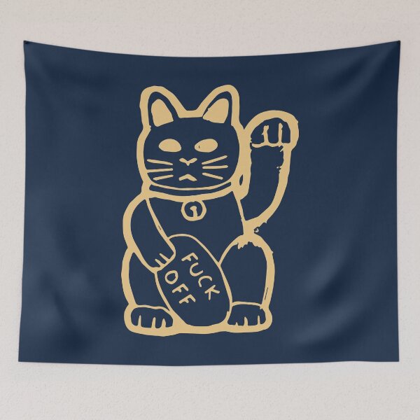 Item preview, Fuck off Cat designed and sold by designdroplet.