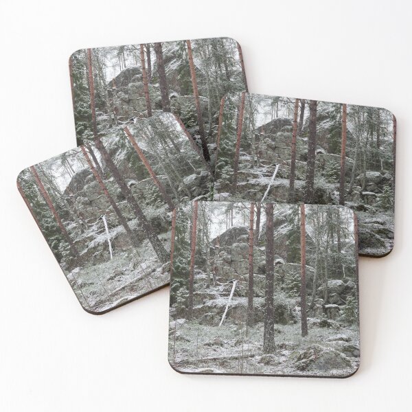 Item preview, First snow in the forest 3 designed and sold by Jouko Lehto Photography.