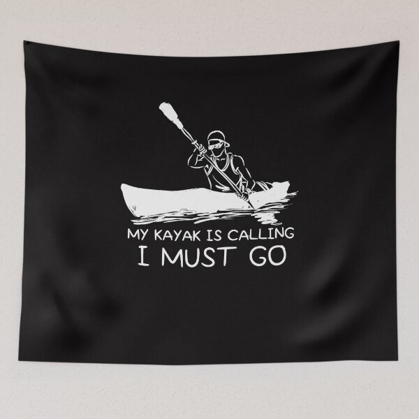 Item preview, My kayak is calling I must go - I love Kayaking - Funny designed and sold by Hannah  Pillic.