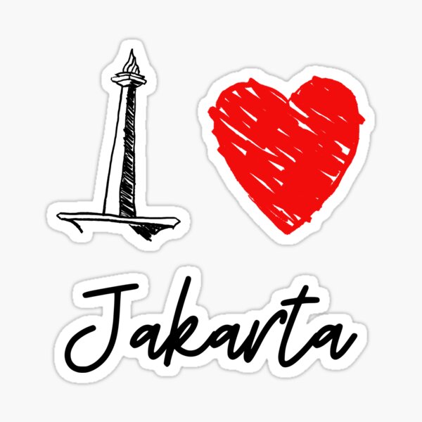 I Love Jakarta Sticker