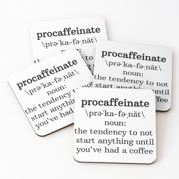 Item preview, Procaffeinate designed and sold by Beeffervescent.