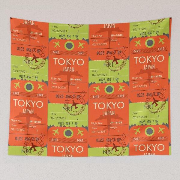 Item preview, TOKYO JAPAN RETRO PLANE TICKET FILIPINO designed and sold by aydapadi.