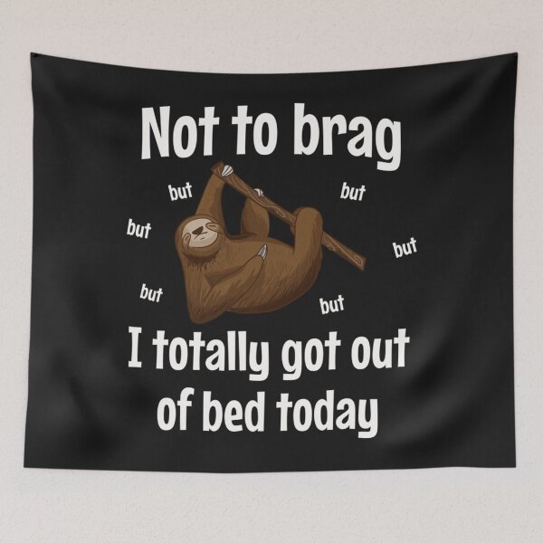 Item preview, Funny Sloth Gifts who Love Bed designed and sold by SharonBender.