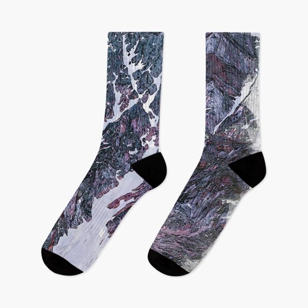 Item preview, Snowy Valley Abstract. For Mountain Lovers. designed and sold by ColortrixArt.