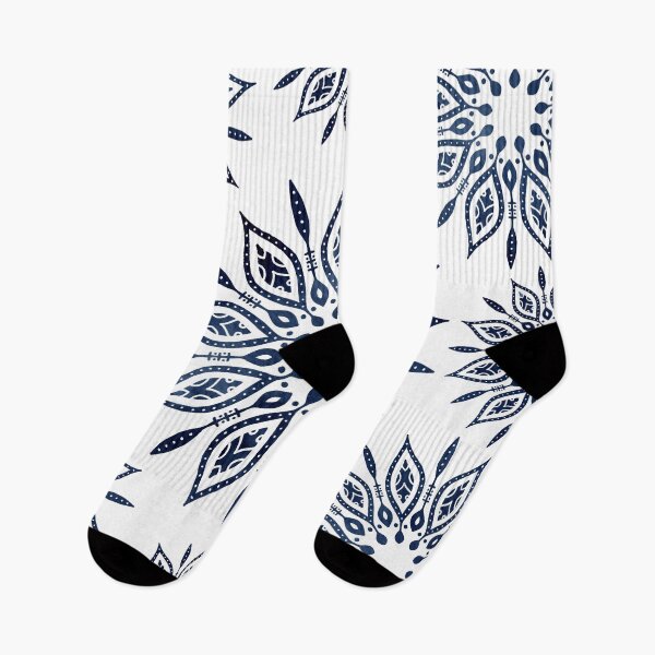 Item preview, Indigo Mandala on white designed and sold by ApricotBlossom.