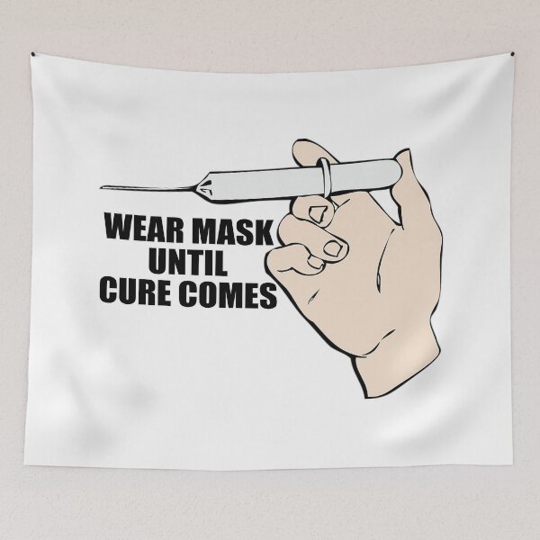Item preview, Pro Vaccine Design | Wear Mask Until Cure Comes designed and sold by BestBash.