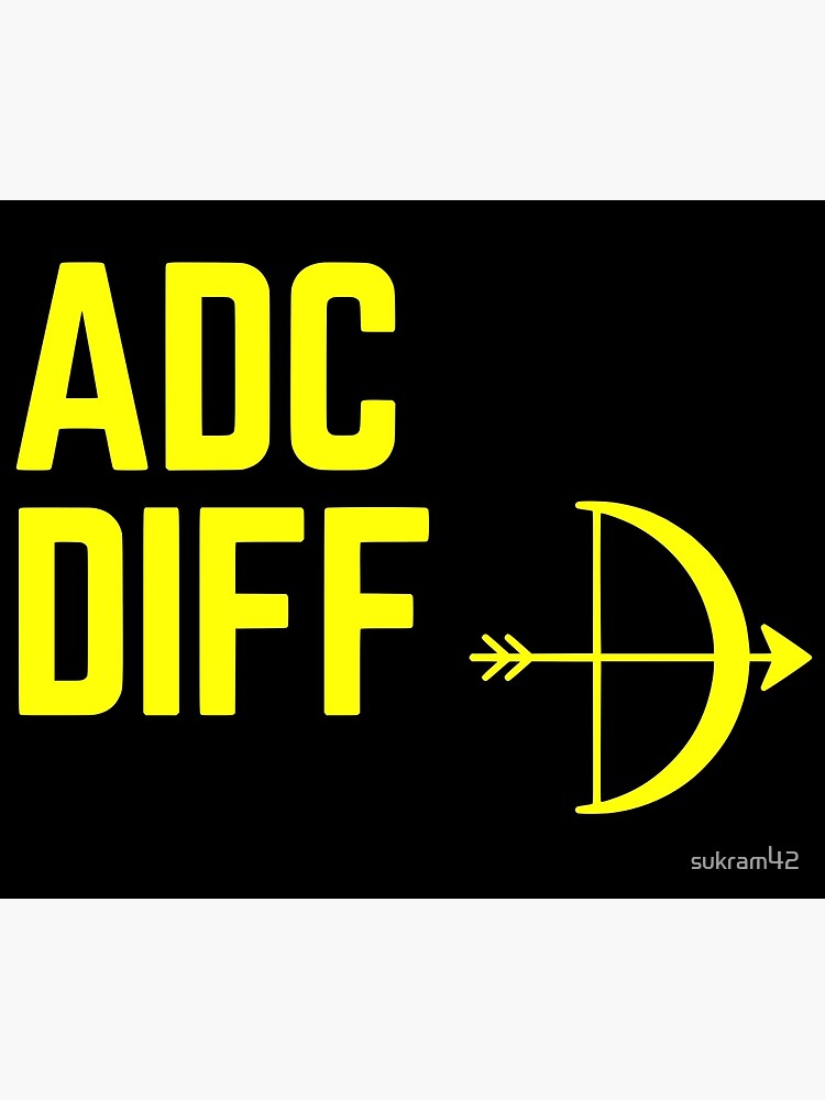 Disover Adc Diff Moba - Yellow Premium Matte Vertical Poster