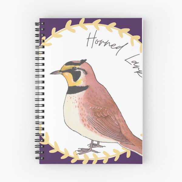 Item preview, Horned Lark bird species bird art logo designed and sold by TheWaterBirds.