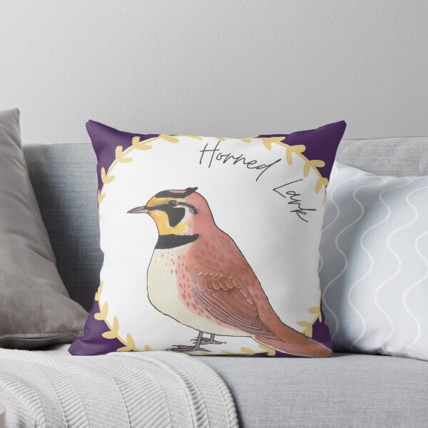 Item preview, Horned Lark bird species bird art logo designed and sold by TheWaterBirds.