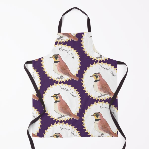 Item preview, Horned Lark bird species bird art logo designed and sold by TheWaterBirds.