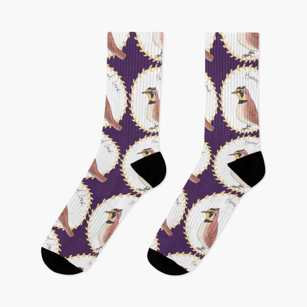 Item preview, Horned Lark bird species bird art logo designed and sold by TheWaterBirds.