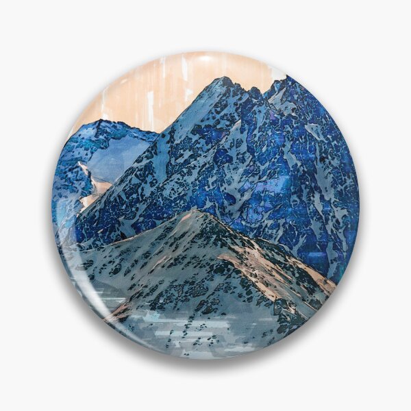 Item preview, Abstract Austrian Snowy Mountains. For Mountain Lovers. designed and sold by ColortrixArt.