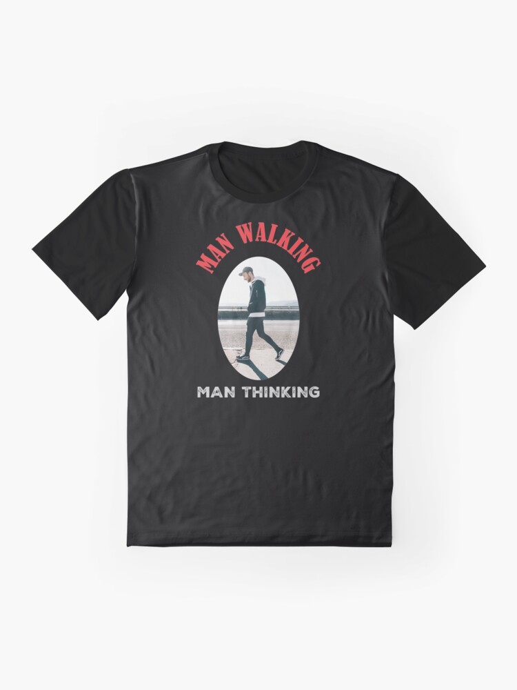 Thumbnail 4 of 5, Graphic T-Shirt, WALKING MAN designed and sold by JeanJohnJohn.