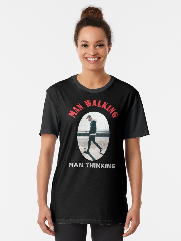 Thumbnail 2 of 5, Graphic T-Shirt, WALKING MAN designed and sold by JeanJohnJohn.