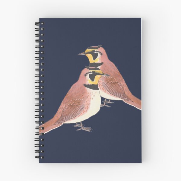 Item preview, Horned Lark bird watercolor art illustration designed and sold by TheWaterBirds.