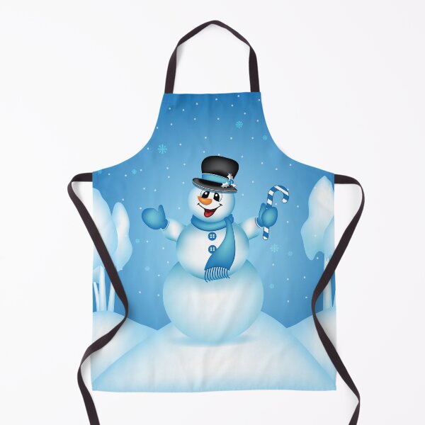 Item preview, Snowman Winter Scene - Blue designed and sold by serenaking.