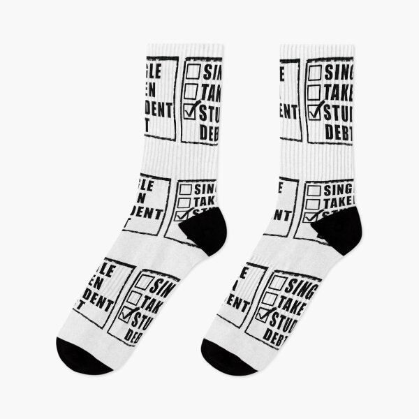 Item preview, Single Taken Student Debt - White designed and sold by BusyMonkeys.