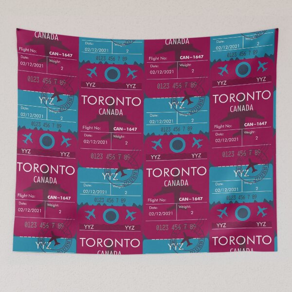 Artikelvorschau, TORONTO KANADA RETRO FLUGZEUG TICKET FILIPINO entworfen und verkauft von aydapadi.