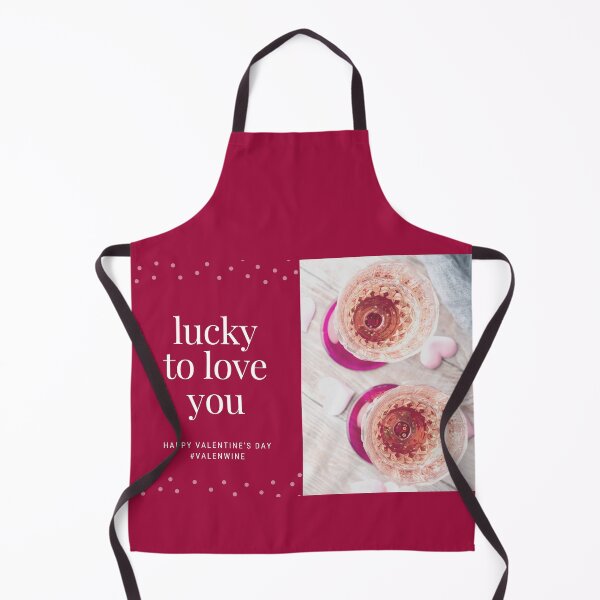 Item preview, Valentine's Day - Valenwine - lucky to love you (transparent background) designed and sold by wineandwords.