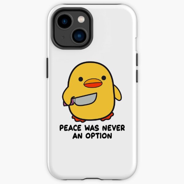Ente mit einem Messer - Frieden war nie eine Option iPhone Robuste Hülle