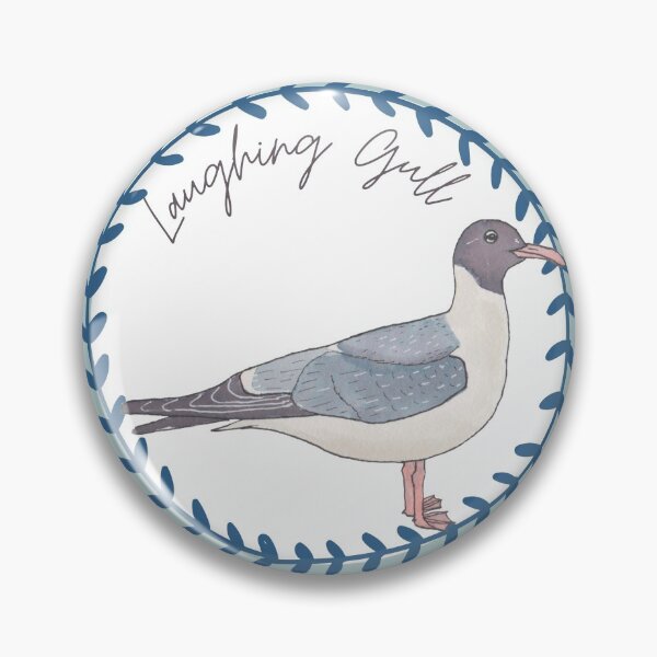 Item preview, Laughing Gull bird species bird art logo designed and sold by TheWaterBirds.