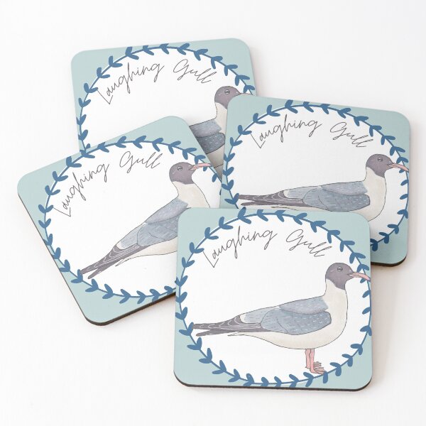 Item preview, Laughing Gull bird species bird art logo designed and sold by TheWaterBirds.