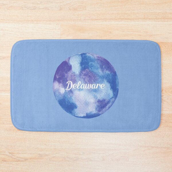 Item preview, Delaware - Round Watercolor (Pastel Violet Blue) designed and sold by CityCollection.