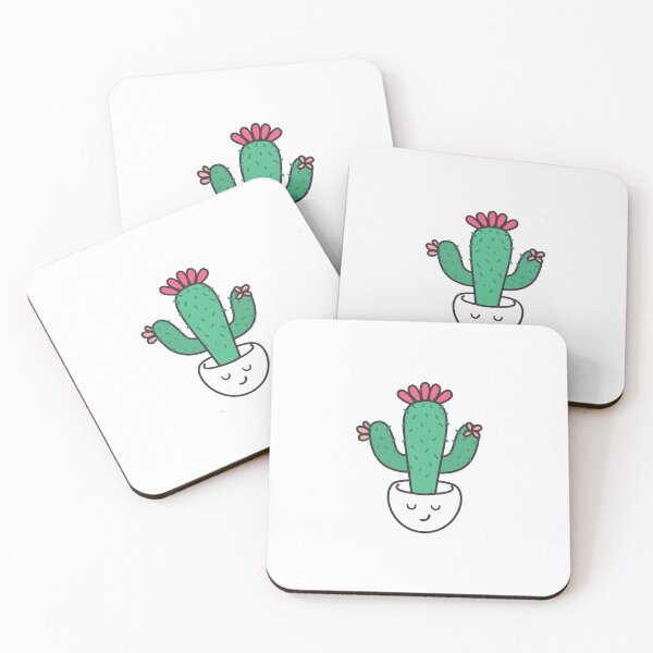 Item preview, cute cactus in white pot designed and sold by thebreeze09.