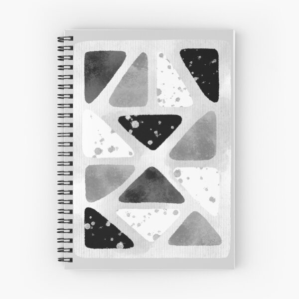 Item preview, Triangle Shapes Abstract Black and White and Gray designed and sold by StylieEllie.
