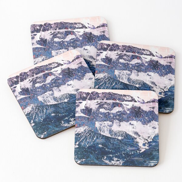 Item preview, Abstract Snowy Mountain Range. For Mountain Lovers. designed and sold by ColortrixArt.