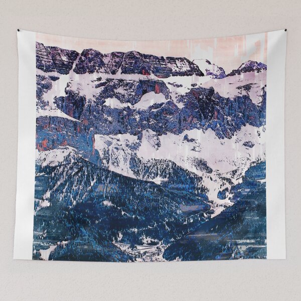 Item preview, Abstract Snowy Mountain Range. For Mountain Lovers. designed and sold by ColortrixArt.