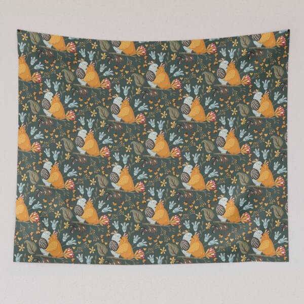 Item preview, boho birds Pattern Print Art Design designed and sold by Spot Sweet.