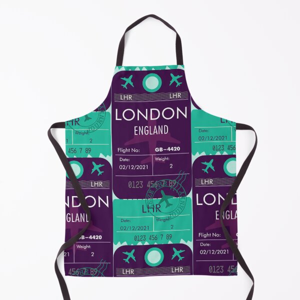 Item preview, LONDON ENGLAND UNITED KINGDOM RETRO PLANE TICKET designed and sold by aydapadi.