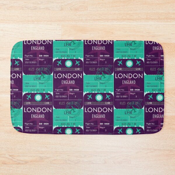 Item preview, LONDON ENGLAND UNITED KINGDOM RETRO PLANE TICKET designed and sold by aydapadi.