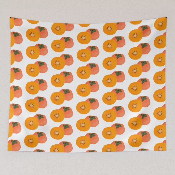 Item preview, Minimalist persimmon fruits designed and sold by cecilysesame.