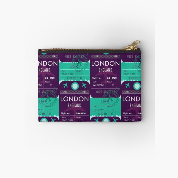 Item preview, LONDON ENGLAND UNITED KINGDOM RETRO PLANE TICKET designed and sold by aydapadi.