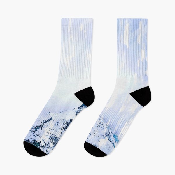 Item preview, Minimal Abstract Snowy Mountain. For Mountain Lovers. designed and sold by ColortrixArt.