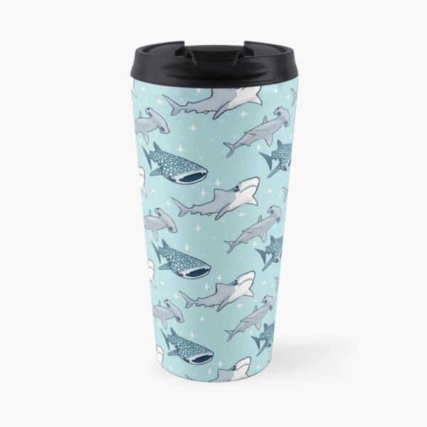 Shark Pattern Travel Mug