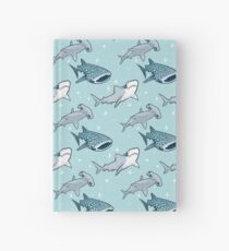 Cuaderno de tapa dura Patrón de tiburón