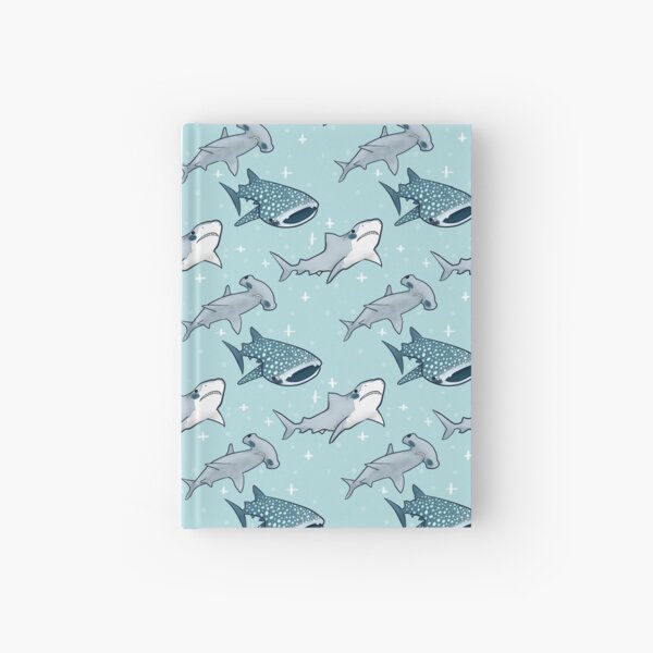 Shark Pattern Hardcover Journal